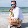 image:imageSwimZip Mens Swim Shorts with Boxer Brief Liner and UPF 50 Sun ProtectionHibiscus