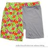 image:imageSwimZip Mens Swim Shorts with Boxer Brief Liner and UPF 50 Sun ProtectionHibiscus