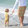 image:imageSwimZip Mens Swim Shorts with Boxer Brief Liner and UPF 50 Sun ProtectionHibiscus