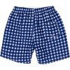 image:imageSwimZip Mens Swim Shorts with Boxer Brief Liner and UPF 50 Sun ProtectionNavy Gingham