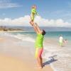 image:imageSwimZip Mens Swim Shorts with Boxer Brief Liner and UPF 50 Sun ProtectionNeon Sunrise
