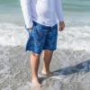 image:imageSwimZip Mens Swim Shorts with Boxer Brief Liner and UPF 50 Sun ProtectionOcean Breeze