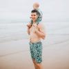 image:imageSwimZip Mens Swim Shorts with Boxer Brief Liner and UPF 50 Sun ProtectionPalm Leaf