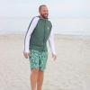 image:imageSwimZip Mens Swim Shorts with Boxer Brief Liner and UPF 50 Sun ProtectionPalm Leaf
