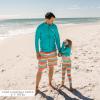 image:imageSwimZip Mens Swim Shorts with Boxer Brief Liner and UPF 50 Sun ProtectionRainbow