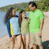 image:imageSwimZip Mens Swim Shorts with Boxer Brief Liner and UPF 50 Sun ProtectionSunny Stripe