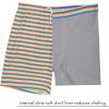 image:imageSwimZip Mens Swim Shorts with Boxer Brief Liner and UPF 50 Sun ProtectionSunny Stripe