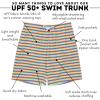 image:imageSwimZip Mens Swim Shorts with Boxer Brief Liner and UPF 50 Sun ProtectionSunny Stripe