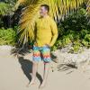 image:imageSwimZip Mens Swim Shorts with Boxer Brief Liner and UPF 50 Sun ProtectionSurfs Up
