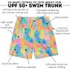 image:imageSwimZip Mens Swim Shorts with Boxer Brief Liner and UPF 50 Sun ProtectionVibrant Vacay