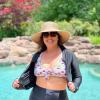 image:imageSwimZip Womens Front Tie Bikini Top  UPF 50 Swimsuit Top  Multiple ColorsFloral Garden