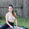 image:imageSwimZip Womens Front Tie Bikini Top  UPF 50 Swimsuit Top  Multiple ColorsFloral Garden