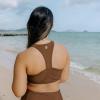 image:imageSwimZip Womens Halter Top Swim Suit with UPF 50 Sun ProtectionCold Brew