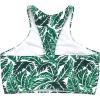 image:imageSwimZip Womens Halter Top Swim Suit with UPF 50 Sun ProtectionPalm Leaf