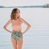 image:imageSwimZip Womens Halter Top Swim Suit with UPF 50 Sun ProtectionPink