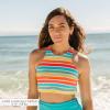 image:imageSwimZip Womens Halter Top Swim Suit with UPF 50 Sun ProtectionRainbow