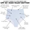 image:imageSwimZip Womens High Waisted Swim Bottoms with UPF 50 Sun ProtectionBlue Gingham