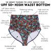 image:imageSwimZip Womens High Waisted Swim Bottoms with UPF 50 Sun ProtectionDeep Dive