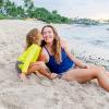 image:imageSwimZip Womens High Waisted Swim Bottoms with UPF 50 Sun ProtectionDeep Dive