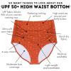 image:imageSwimZip Womens High Waisted Swim Bottoms with UPF 50 Sun ProtectionDesert