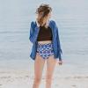 image:imageSwimZip Womens High Waisted Swim Bottoms with UPF 50 Sun ProtectionDot