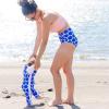 image:imageSwimZip Womens High Waisted Swim Bottoms with UPF 50 Sun ProtectionDot
