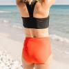 image:imageSwimZip Womens High Waisted Swim Bottoms with UPF 50 Sun ProtectionFiesta Red