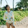 image:imageSwimZip Womens High Waisted Swim Bottoms with UPF 50 Sun ProtectionGroovy