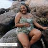 image:imageSwimZip Womens High Waisted Swim Bottoms with UPF 50 Sun ProtectionHawaiian Rainforest