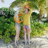 image:imageSwimZip Womens High Waisted Swim Bottoms with UPF 50 Sun ProtectionImpressions