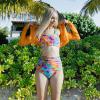 image:imageSwimZip Womens High Waisted Swim Bottoms with UPF 50 Sun ProtectionImpressions