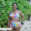 image:imageSwimZip Womens High Waisted Swim Bottoms with UPF 50 Sun ProtectionImpressions