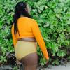 image:imageSwimZip Womens High Waisted Swim Bottoms with UPF 50 Sun ProtectionKaleidoscope