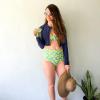 image:imageSwimZip Womens High Waisted Swim Bottoms with UPF 50 Sun ProtectionLemons