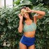 image:imageSwimZip Womens High Waisted Swim Bottoms with UPF 50 Sun ProtectionNavy