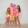 image:imageSwimZip Womens High Waisted Swim Bottoms with UPF 50 Sun ProtectionNeon Orange