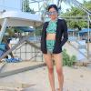 image:imageSwimZip Womens High Waisted Swim Bottoms with UPF 50 Sun ProtectionPalm Leaf