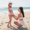 image:imageSwimZip Womens High Waisted Swim Bottoms with UPF 50 Sun ProtectionPink Gingham