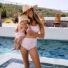 image:imageSwimZip Womens High Waisted Swim Bottoms with UPF 50 Sun ProtectionPink Gingham