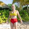 image:imageSwimZip Womens High Waisted Swim Bottoms with UPF 50 Sun ProtectionPoppy Red