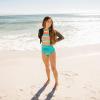 image:imageSwimZip Womens High Waisted Swim Bottoms with UPF 50 Sun ProtectionScuba Blue