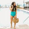 image:imageSwimZip Womens High Waisted Swim Bottoms with UPF 50 Sun ProtectionScuba Blue