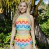 image:imageSwimZip Womens High Waisted Swim Bottoms with UPF 50 Sun ProtectionSurfs Up