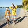 image:imageSwimZip Womens High Waisted Swim Bottoms with UPF 50 Sun ProtectionSurfs Up