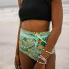 image:imageSwimZip Womens High Waisted Swim Bottoms with UPF 50 Sun ProtectionThe Tropics