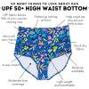 image:imageSwimZip Womens High Waisted Swim Bottoms with UPF 50 Sun ProtectionTropadelic