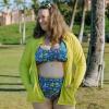 image:imageSwimZip Womens High Waisted Swim Bottoms with UPF 50 Sun ProtectionTropadelic