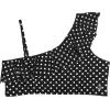 image:imageSwimZip Womens One Shoulder Bikini Top UPF 50 Multiple ColorsBlack