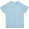 image:imageSwimZip Mens Short Sleeve Zipper Rash Guard Swim Shirt wUPF 50 Sun ProtectionDream Blue