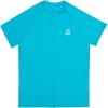 image:imageSwimZip Mens Short Sleeve Zipper Rash Guard Swim Shirt wUPF 50 Sun ProtectionScuba Blue
